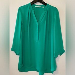 Emerald Green Women's Blouse - 3/4 Sleeve - Women’s Size 1x Stretch Material
